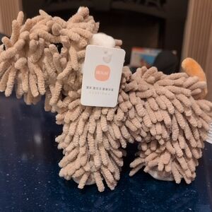 New With Tags Chenille Hand Towel In A Puppy 3d Shape